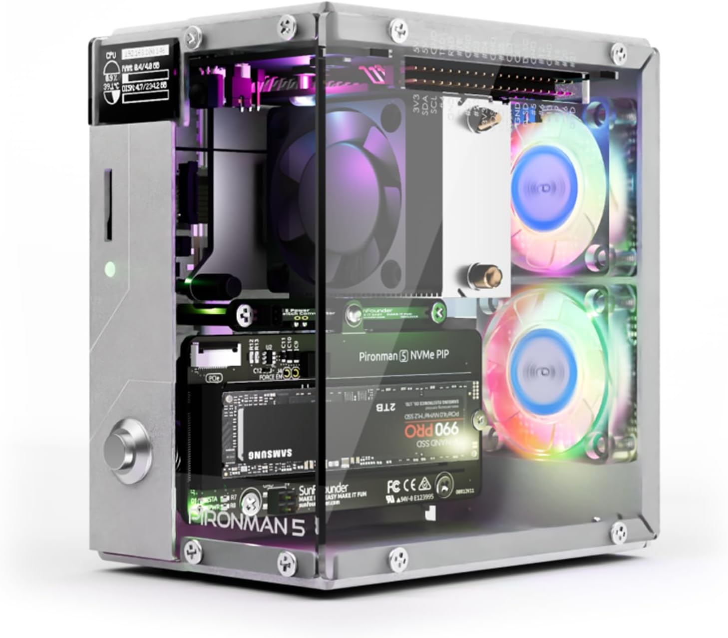 Pironman 5 NVMe M.2 SSD PCIe 2 - đánh giá và giá Raspberry Pi Ai Kit Hailo-8L